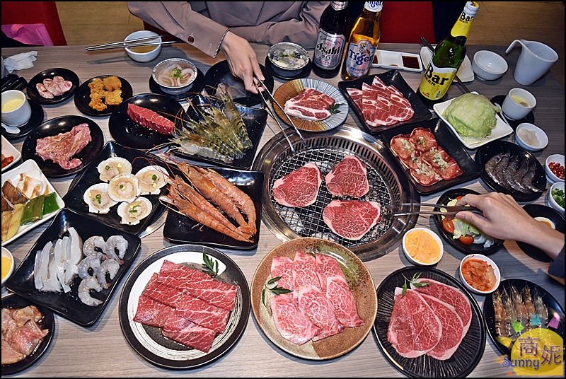 羊角炭火燒肉|台中燒肉吃到飽799起!日本A5和牛天使紅蝦泰國活蝦還有生啤暢飲