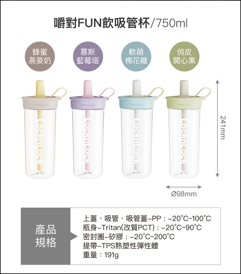 樂扣樂扣嚼對FUN飲吸管杯|網路爆紅樂扣樂扣隨行杯優惠!防水抗汙好清洗時尚好用愛地球