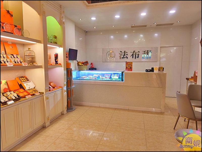 法布甜店內環境與禮盒展示，台中西屯質感甜點店