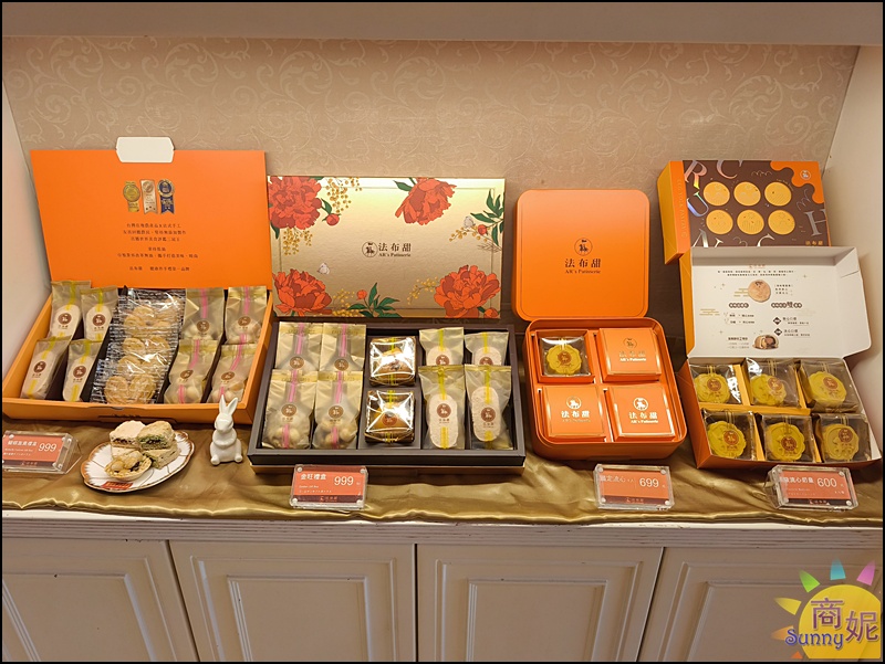 法布甜店內環境與禮盒展示，台中西屯質感甜點店