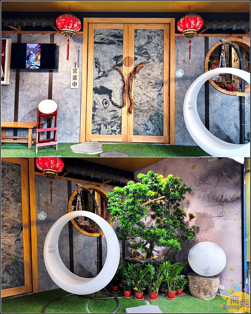 墨妃家京品燒肉台中店外觀,融合宮廷風與現代時尚設計