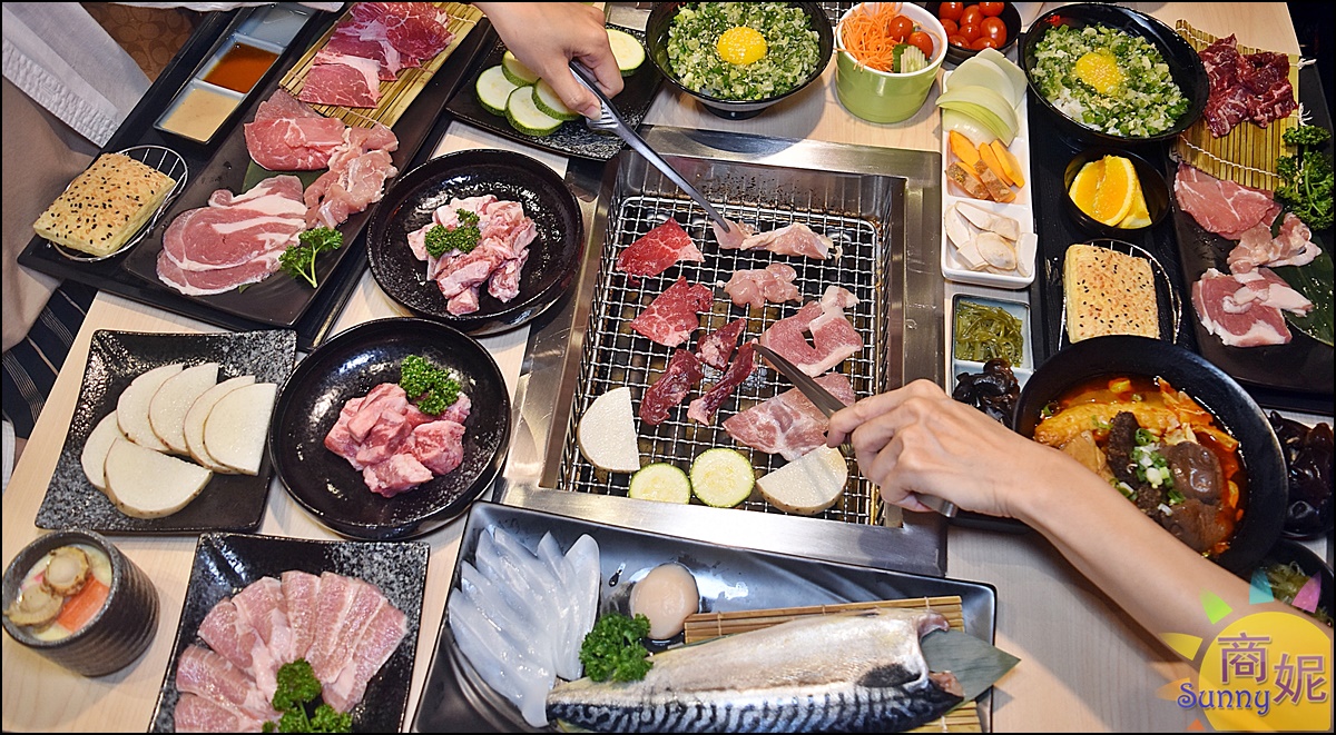 義崎丼燒肉|台中最便宜和牛燒肉!個人全4拼燒肉附自助吧10多種食材吃到飽260元起很超值