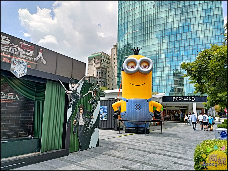 台中免費景點4米高小小兵|台中潮玩快閃店草悟道PARK2廣場小小兵.超人力霸王.假面騎士.魷魚遊戲一次拍夠！