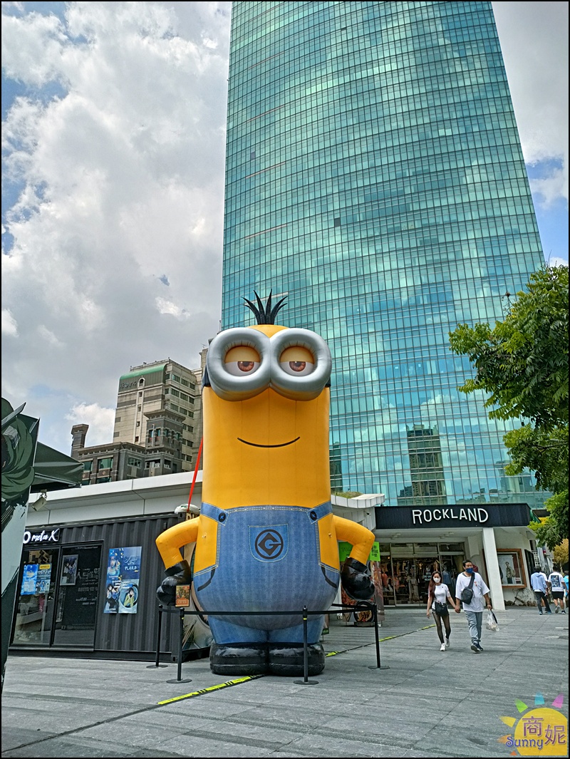 台中免費景點4米高小小兵|台中潮玩快閃店草悟道PARK2廣場小小兵.超人力霸王.假面騎士.魷魚遊戲一次拍夠！