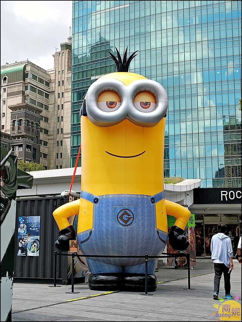 台中免費景點4米高小小兵|台中潮玩快閃店草悟道PARK2廣場小小兵.超人力霸王.假面騎士.魷魚遊戲一次拍夠！