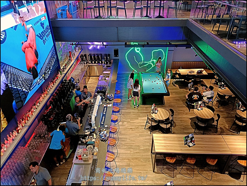 泰國曼谷景點推薦|Topgolf Megacity曼谷超人氣高爾夫球娛樂中心附設多家餐廳酒吧氣氛超嗨好好玩
