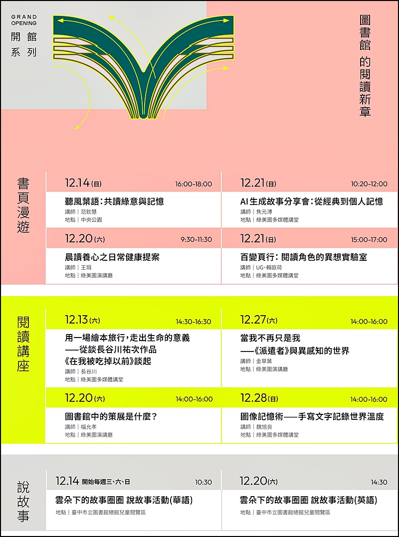 台中綠美圖｜免費參觀！中央公園旁美術館與圖書館共構新地標～開幕/交通/亮點攻略