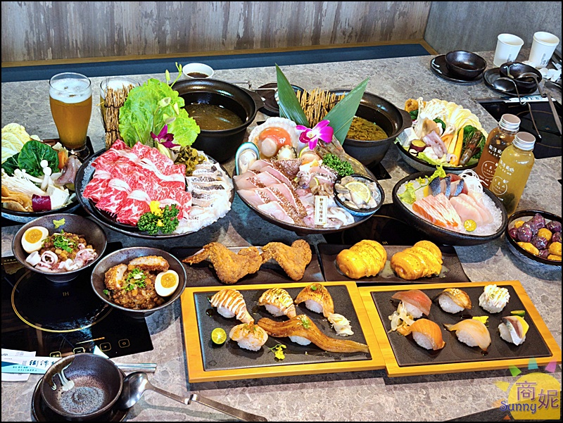 澎漁鍋物|草屯最美火鍋CP值爆表！澎湖產地直送海鮮澎湃上桌.職人握壽司.日本哈根達斯.手作蛋糕.特調飲品.附專屬停車場