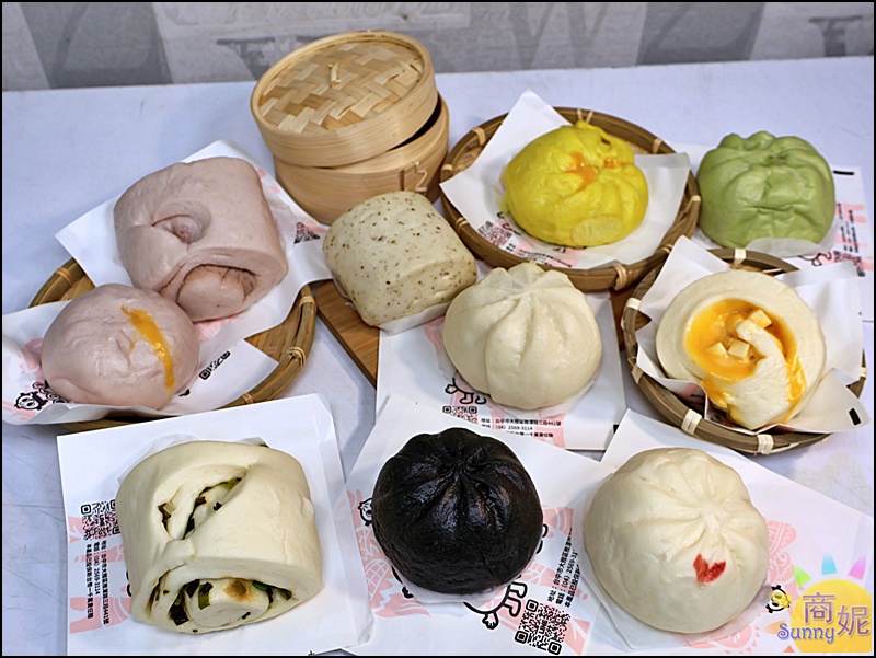 鼎Q包子｜沙鹿美食推薦20年老麵包子吃了不漲氣！肉包芋泥包饅頭口味多樣買10送1更划算