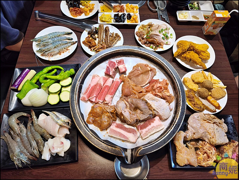 烤肉殿燒肉吃到飽｜台中399燒肉吃到飽！超狂自助吧超過60種肉品海鮮炸物港點熟食冰品甜點CP值大爆表